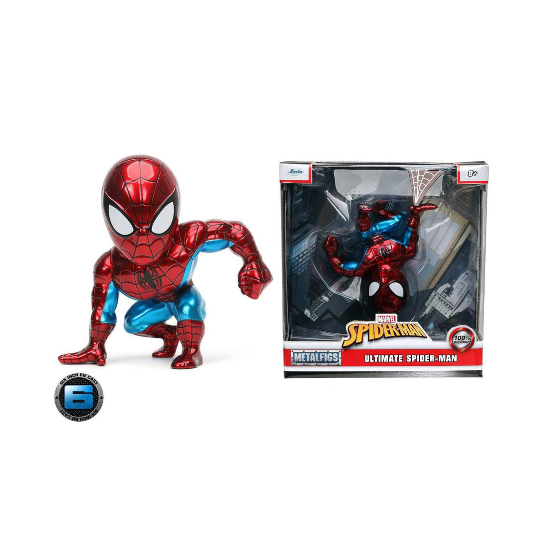 Marvel 6-Inch Spider-Man Diecast Figure | Free Shipping