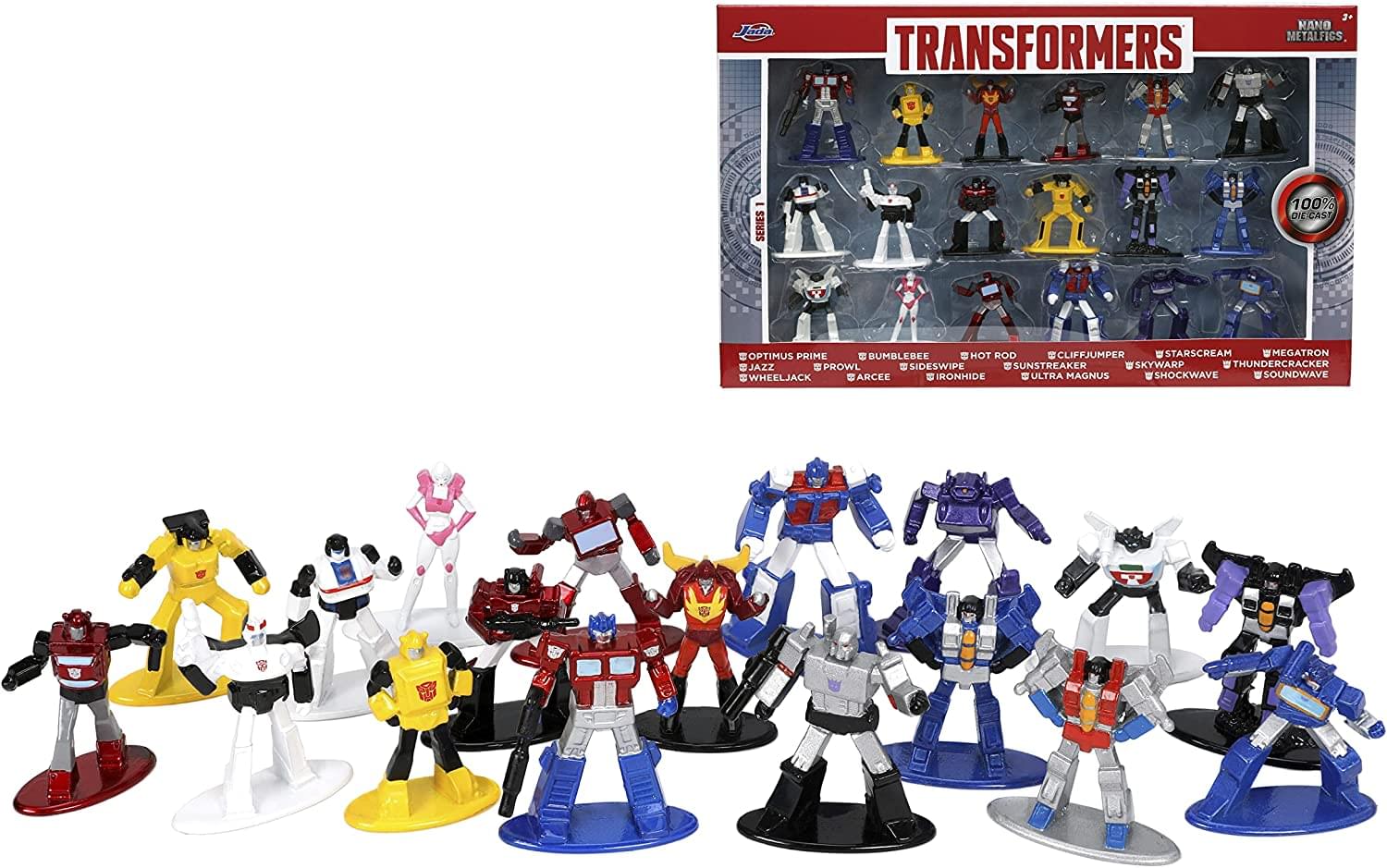 Transformers Nano MetalFigs 18 Pack | 1.65 Inch Diecast Metal Figures