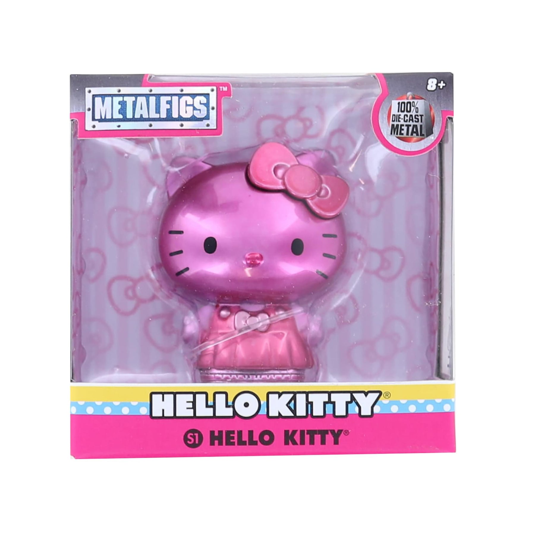 Hello Kitty Pink 2.5 Inch MetalFigs Diecast Collectible Figure