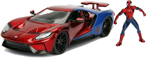 Marvel Spider-Man 2017 Ford GT 1:24 Die Cast Vehicle