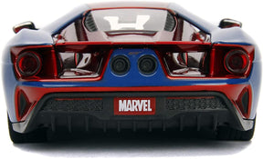 Marvel Spider-Man 2017 Ford GT 1:24 Die Cast Vehicle