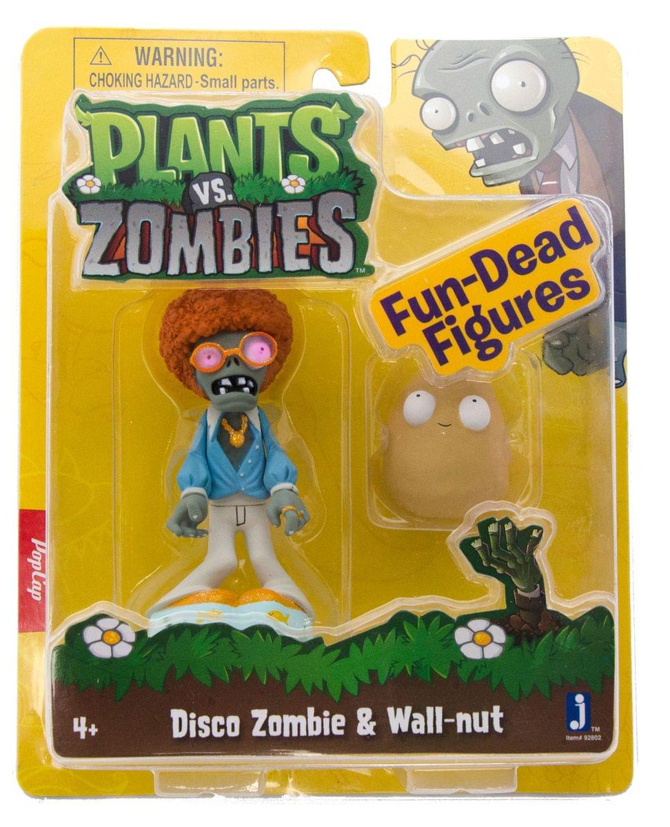 Plants Vs Zombies 3" Figure 2-Pack: Disco Zombie & Wall-nut