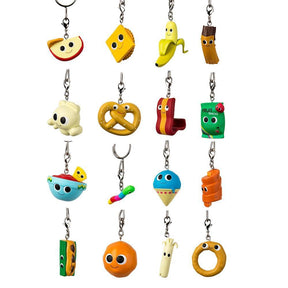 Yummy World Snack Attack 1.5" Blind Bag Keychain, One Random