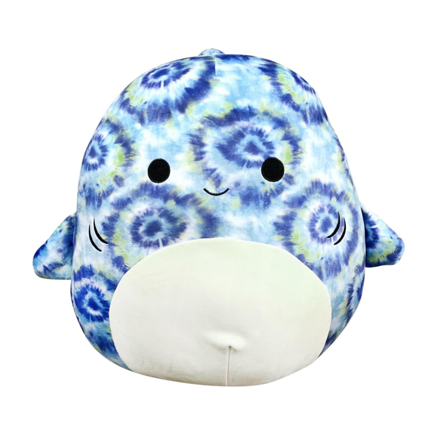 Squishmallow 16 Inch Plush | Luther the Tie Dye Blue Shark