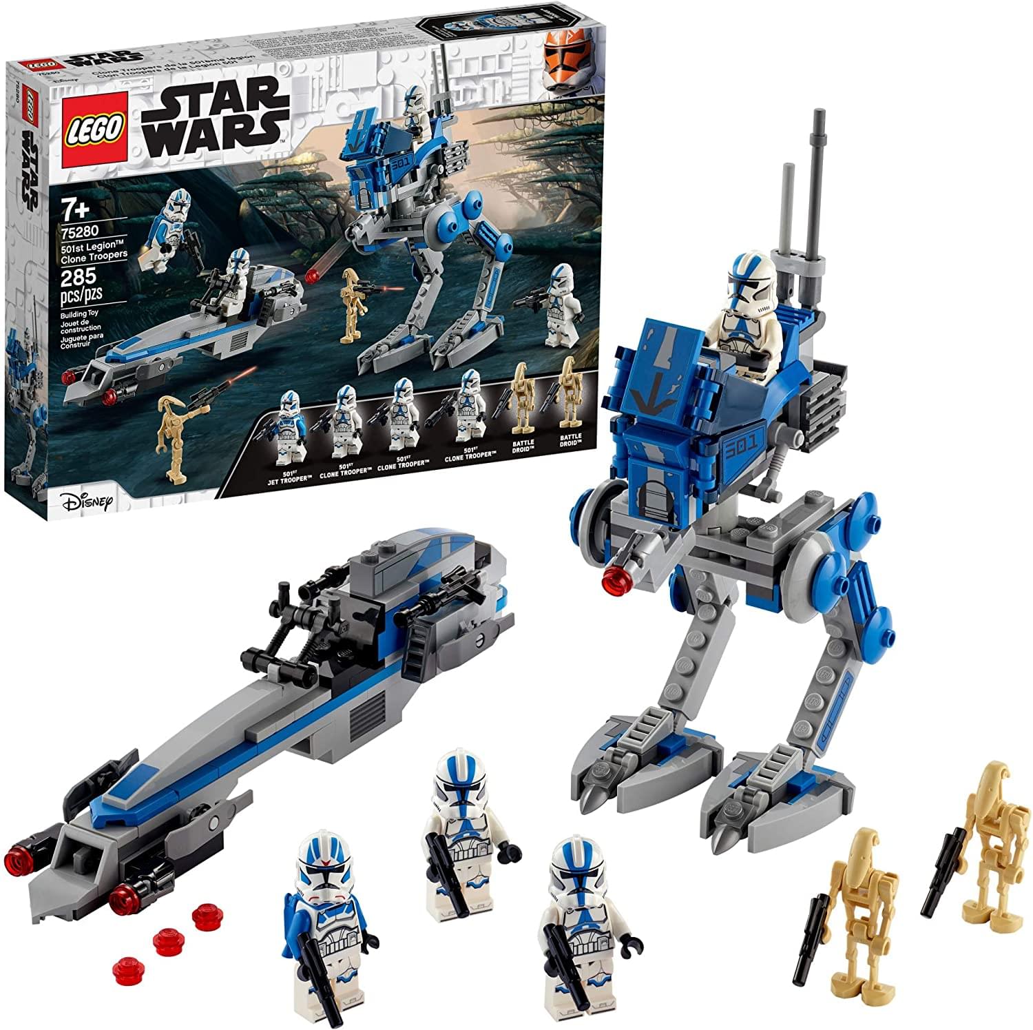 LEGO Star Wars 501st Legion Clone Troopers 75280 | 285 Piece Building Kit