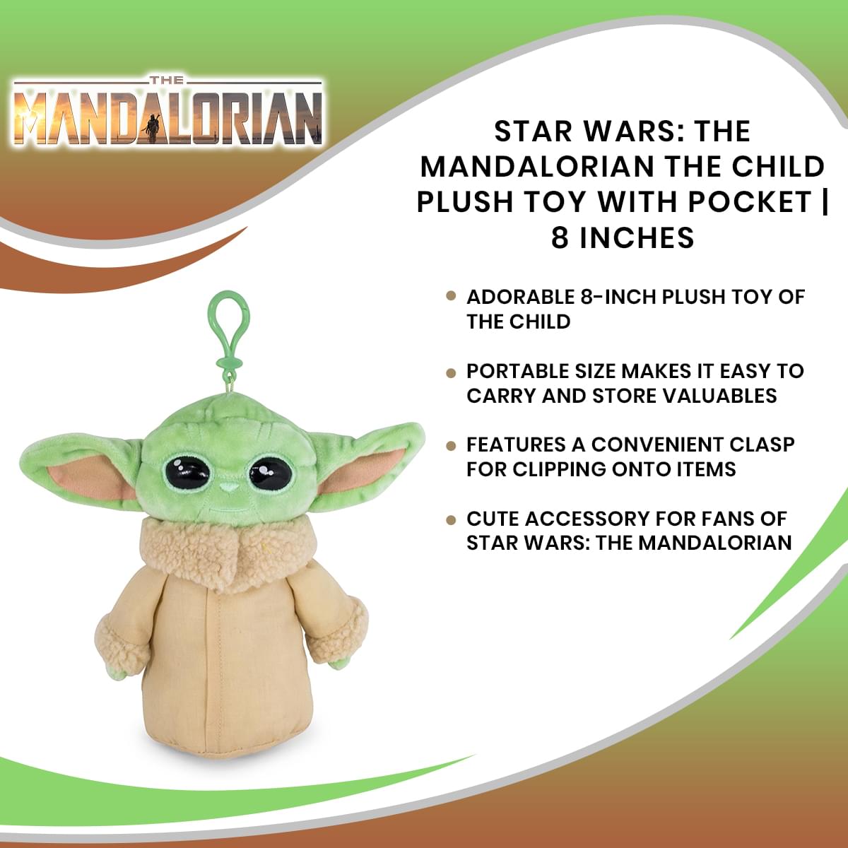 Star Wars The Mandalorian The Child 8 Plush