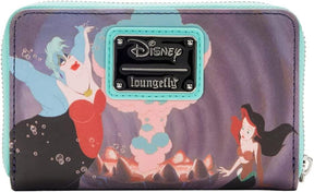 Disney The Little Mermaid Princess Scenes Zip Around Wallet