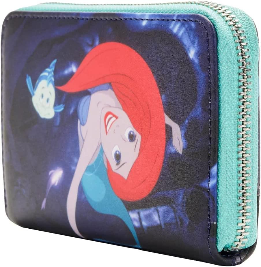 Disney The Little Mermaid Princess Scenes Zip Around Wallet