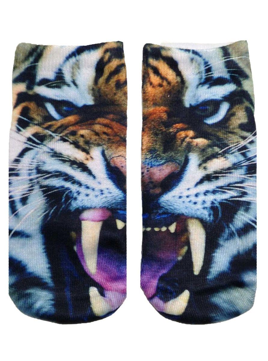 Tiger Photo Print Ankle Socks