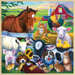 Farm Friends 48 Piece Real Wood Jigsaw Puzzle