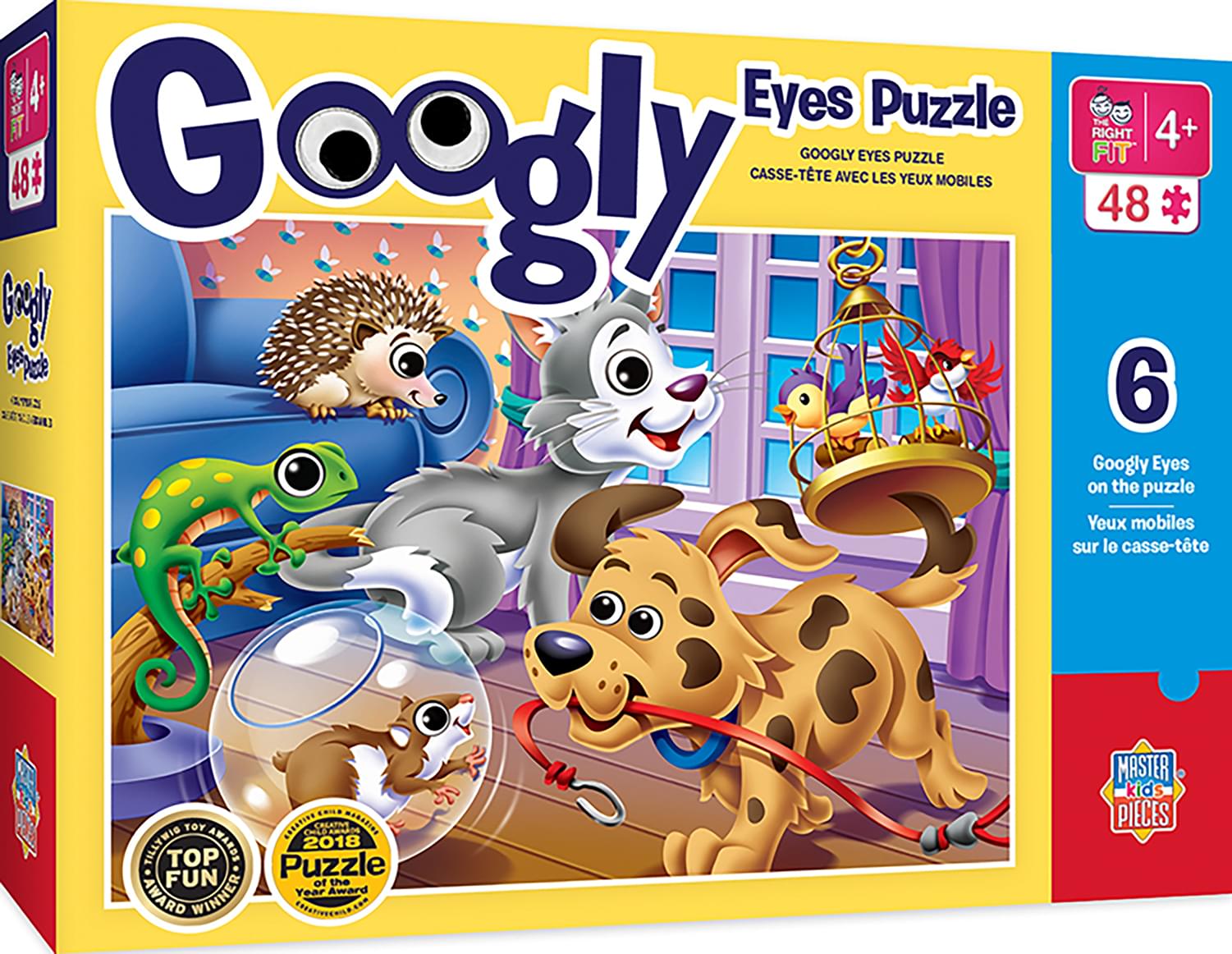 Pets 48 Piece Googly Eyes Jigsaw Puzzle