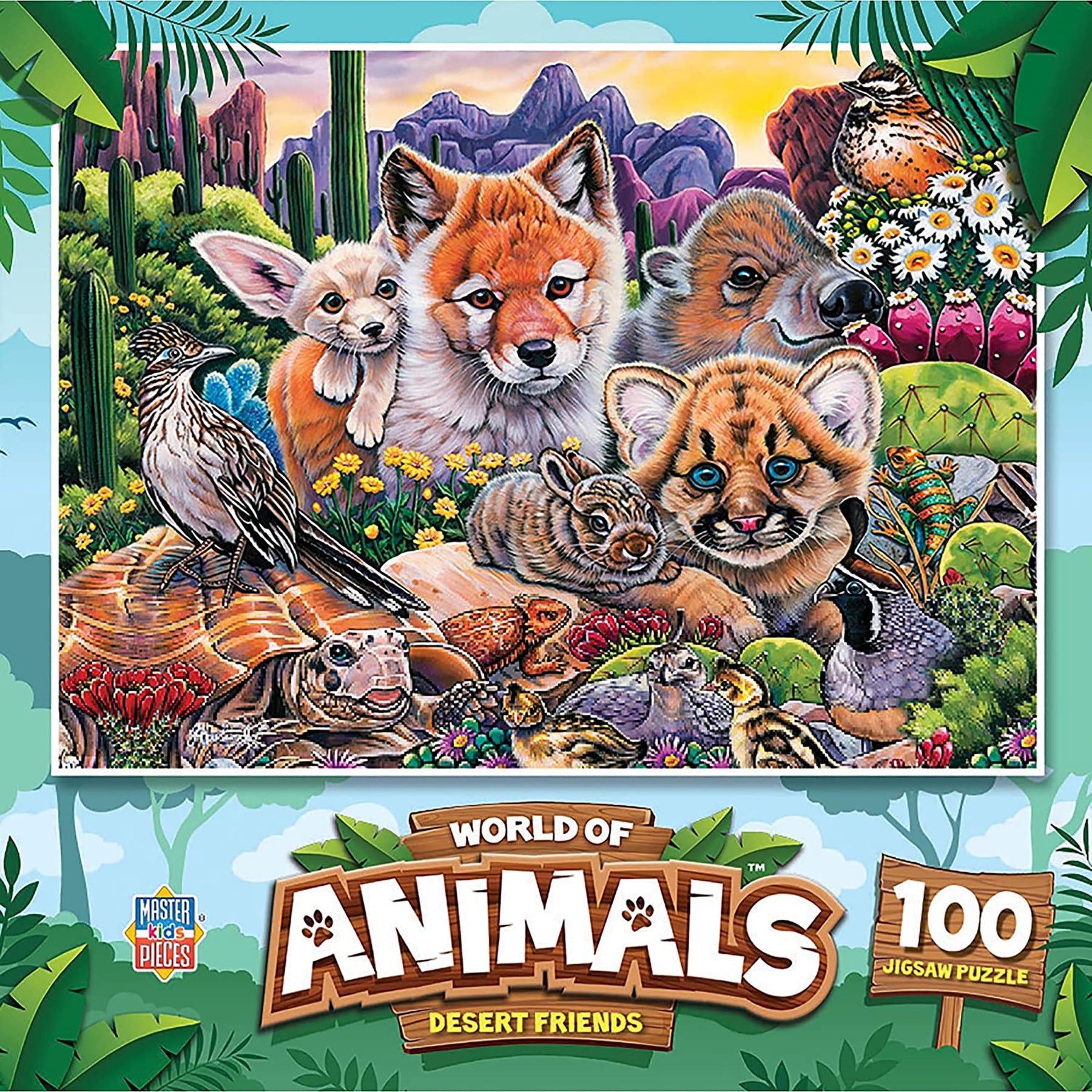 Desert Friends 100 Piece Kids Jigsaw Puzzle