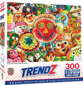 Funny Face Food 300 Piece Large EZ Grip Jigsaw Puzzle