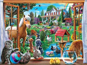 Peeking Through 400 Piece Large EZ Grip Jigsaw Puzzle