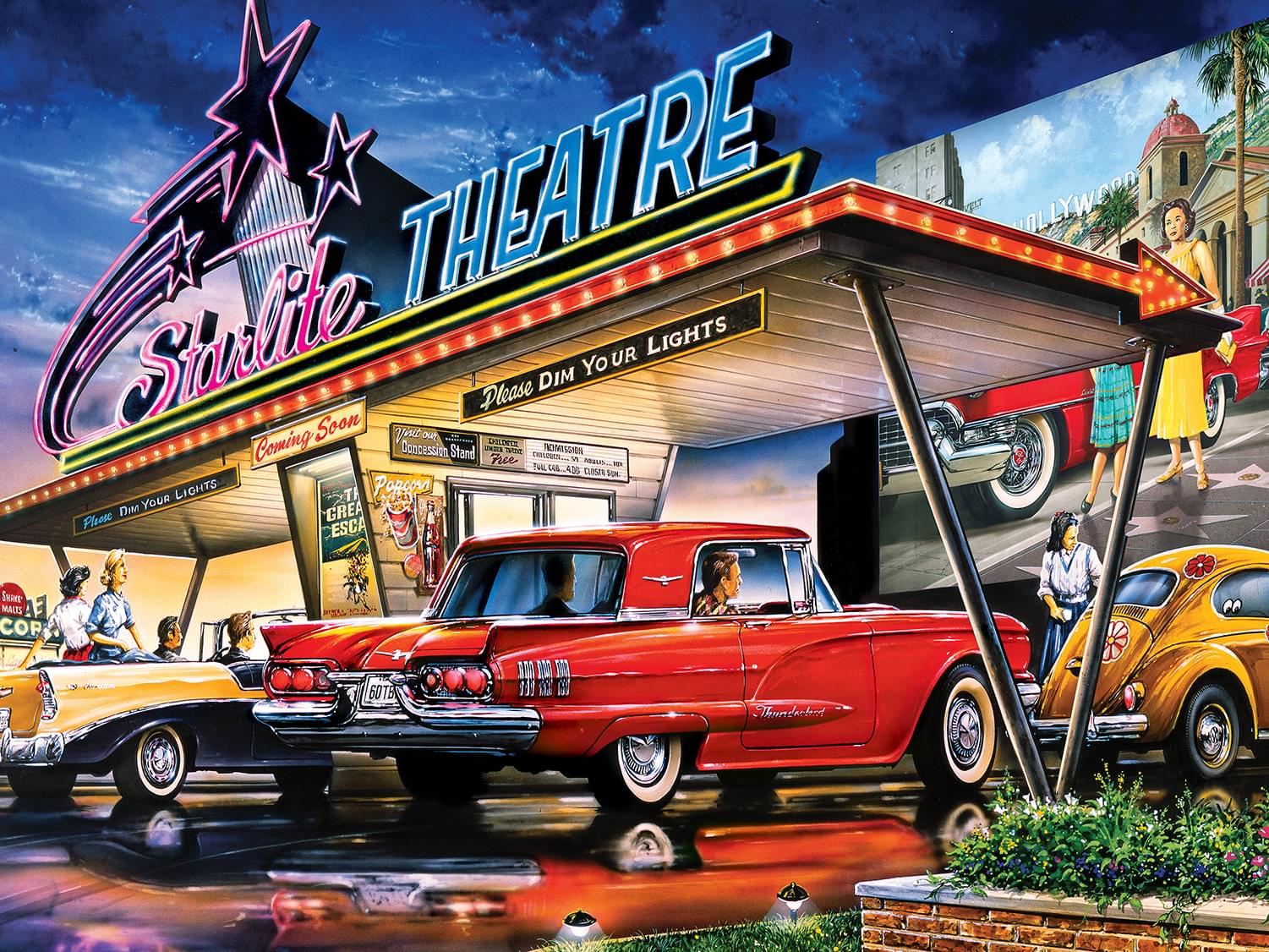 Starlite Drive-In 550 Piece Jigsaw Puzzle