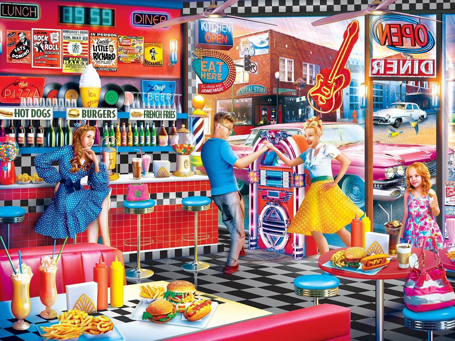 Good Times Diner 550 Piece Jigsaw Puzzle