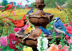 Garden of Song 500 Piece Hidden Images Glow In The Dark Jigsaw Puzzle