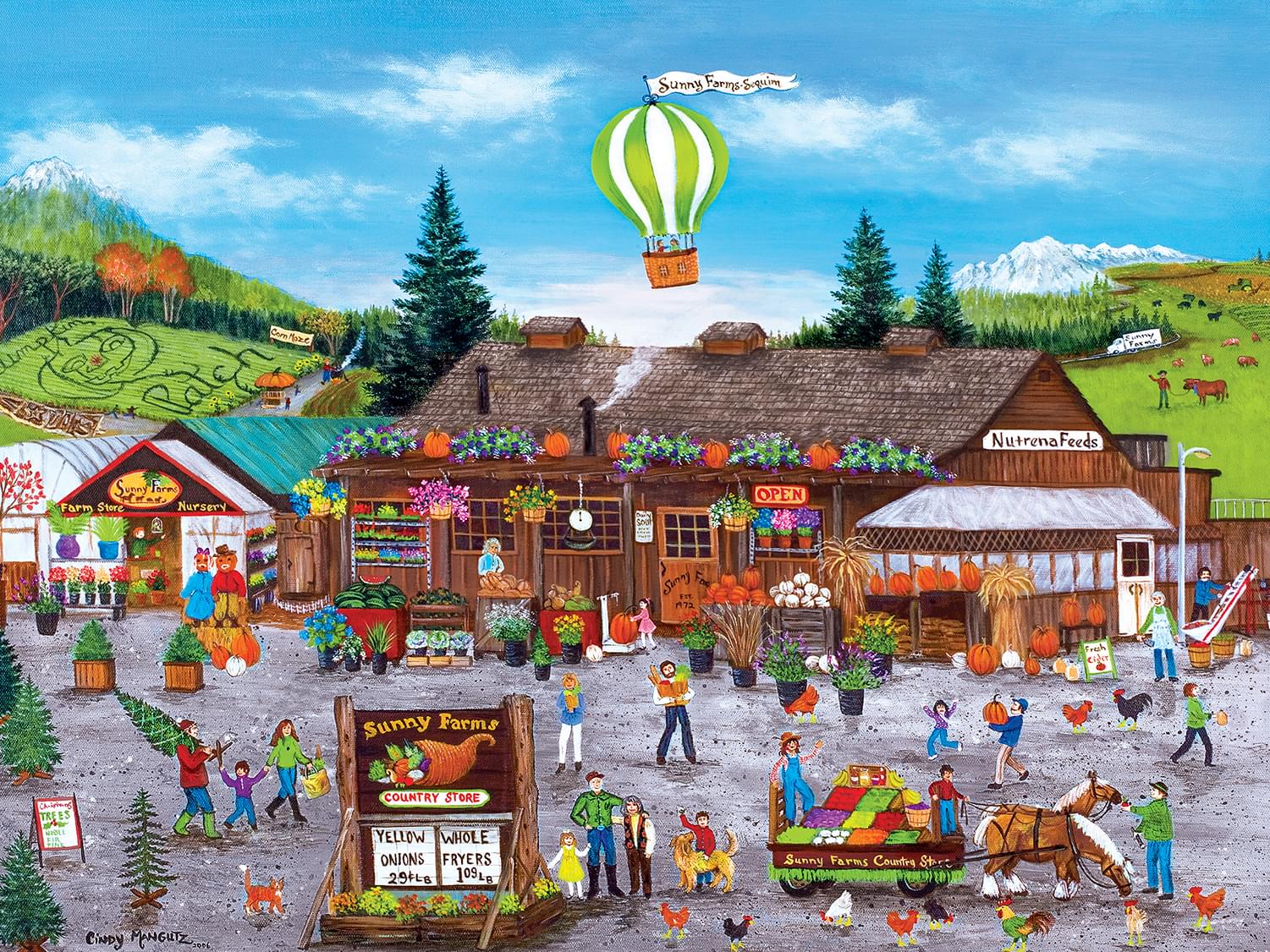 Sunny Farms 750 Piece Jigsaw Puzzle