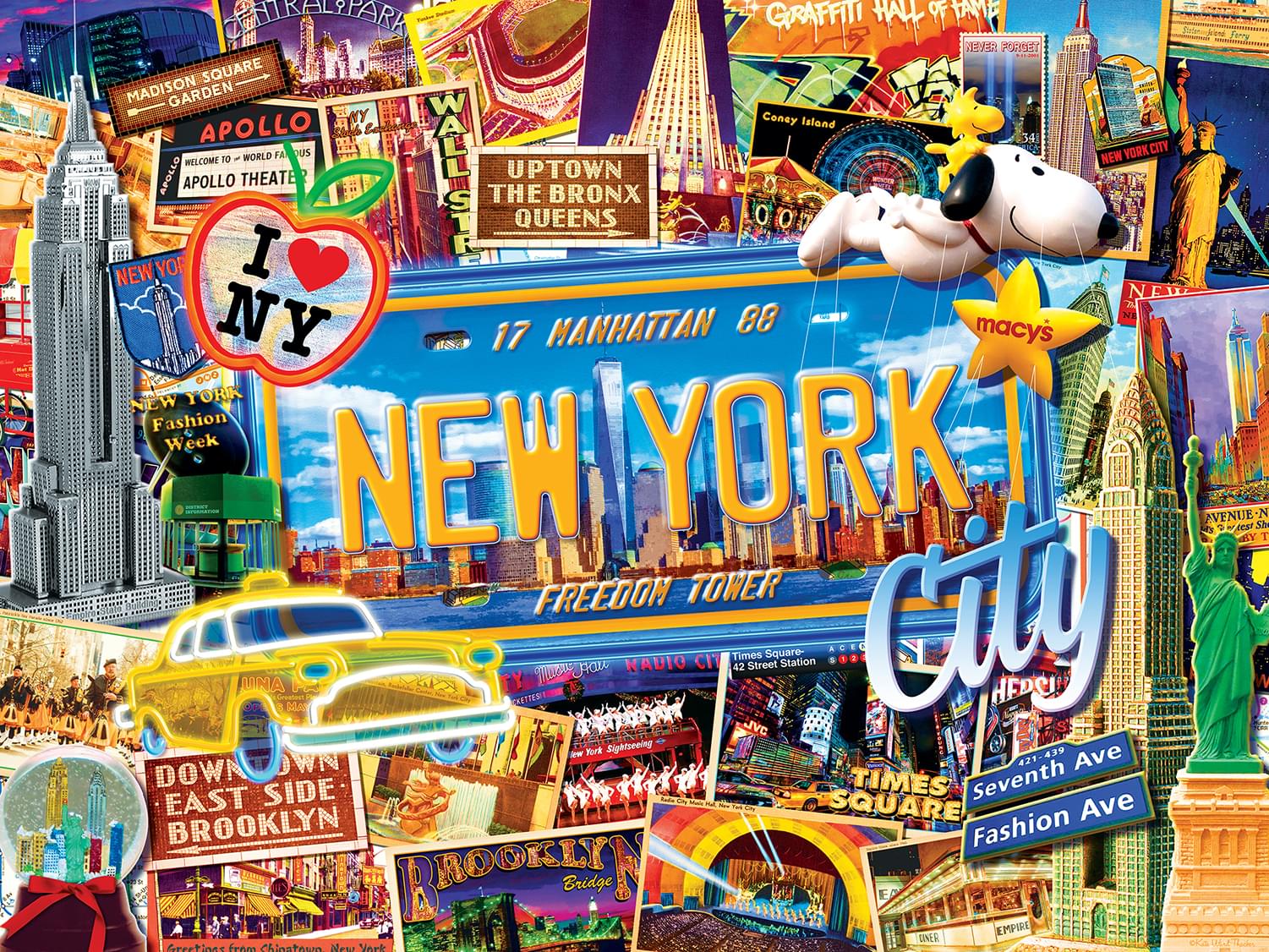 Greetings From New York 550 Piece Jigsaw Puzzle