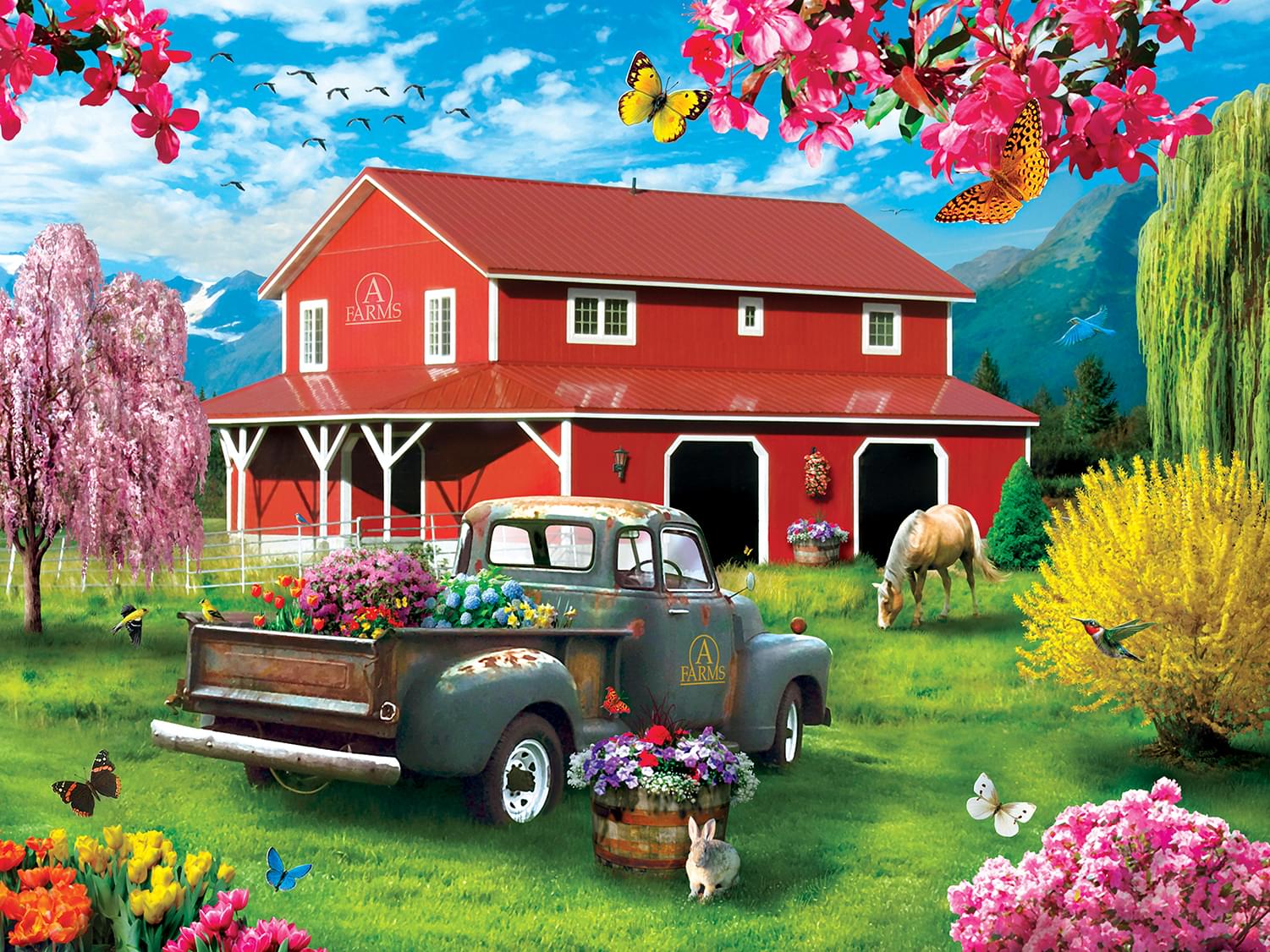 A Farm's Alive 750 Piece Jigsaw Puzzle