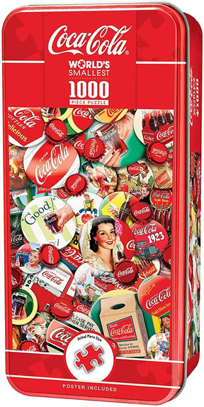 Coca-Cola Buttons & Bottle Caps Worlds Smallest 1000 Piece Jigsaw Puzzle