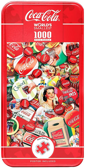 Coca-Cola Buttons & Bottle Caps Worlds Smallest 1000 Piece Jigsaw Puzzle