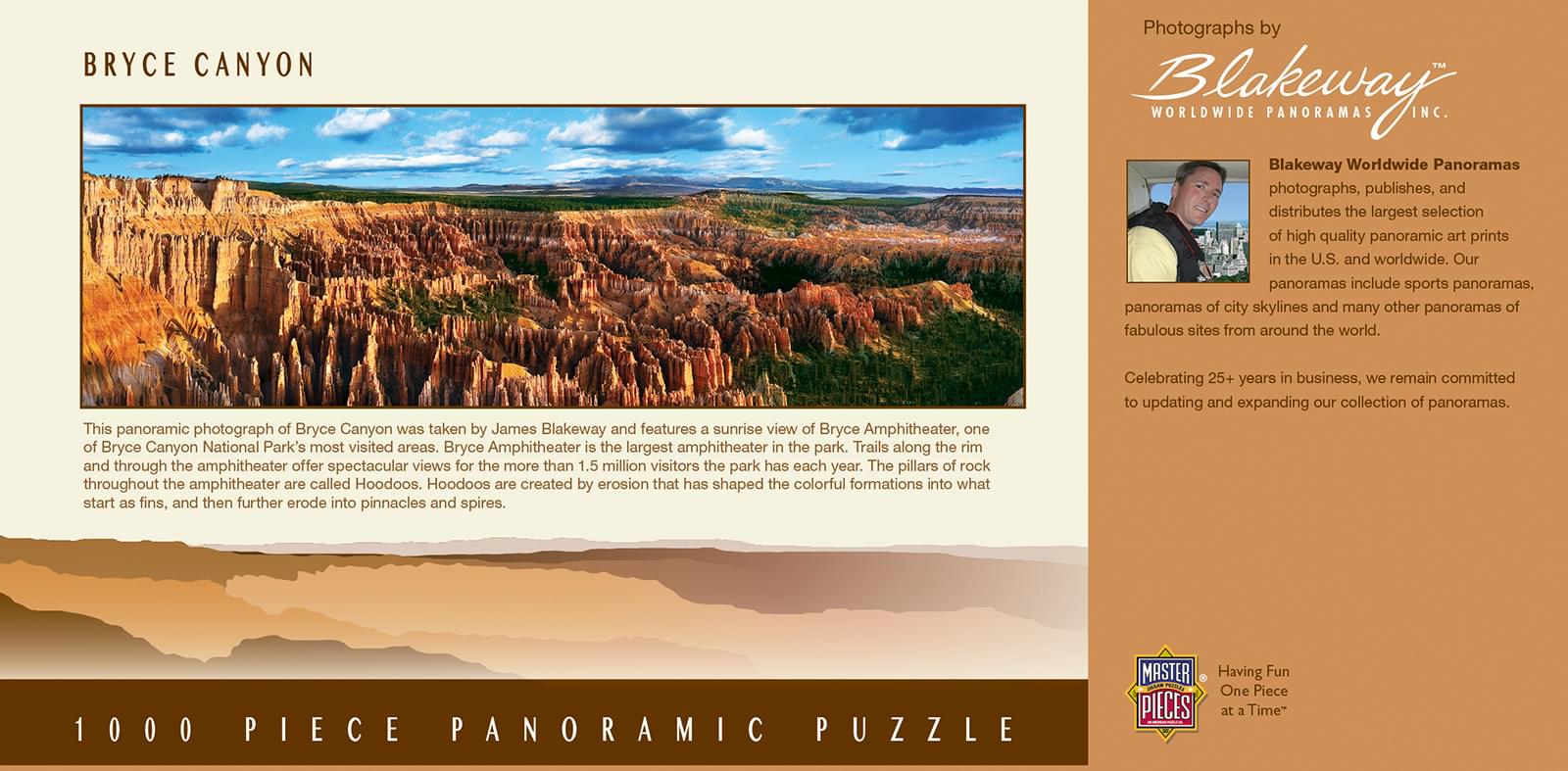 Bryce Canyon Utah 1000 Piece Panoramic Jigsaw Puzzle