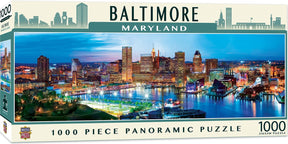 Downtown Baltimore Maryland 1000 Piece Panoramic Jigsaw Puzzle