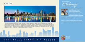 Downtown Chicago Illinois 1000 Piece Panoramic Jigsaw Puzzle