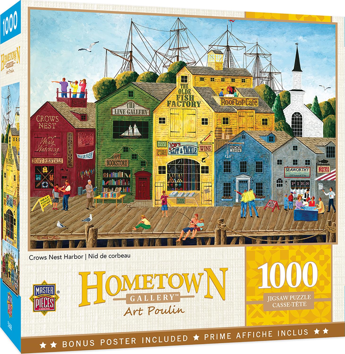 Hometown Gallery Crows Nest Harbor 1000 Piece Jigsaw Puzzle