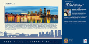 Downtown Louisville Kentucky 1000 Piece Panoramic Jigsaw Puzzle