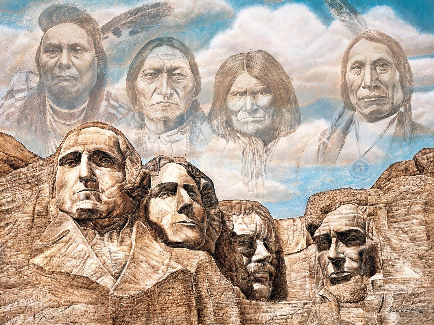 Founding Fathers 550 Piece Jigsaw Puzzle