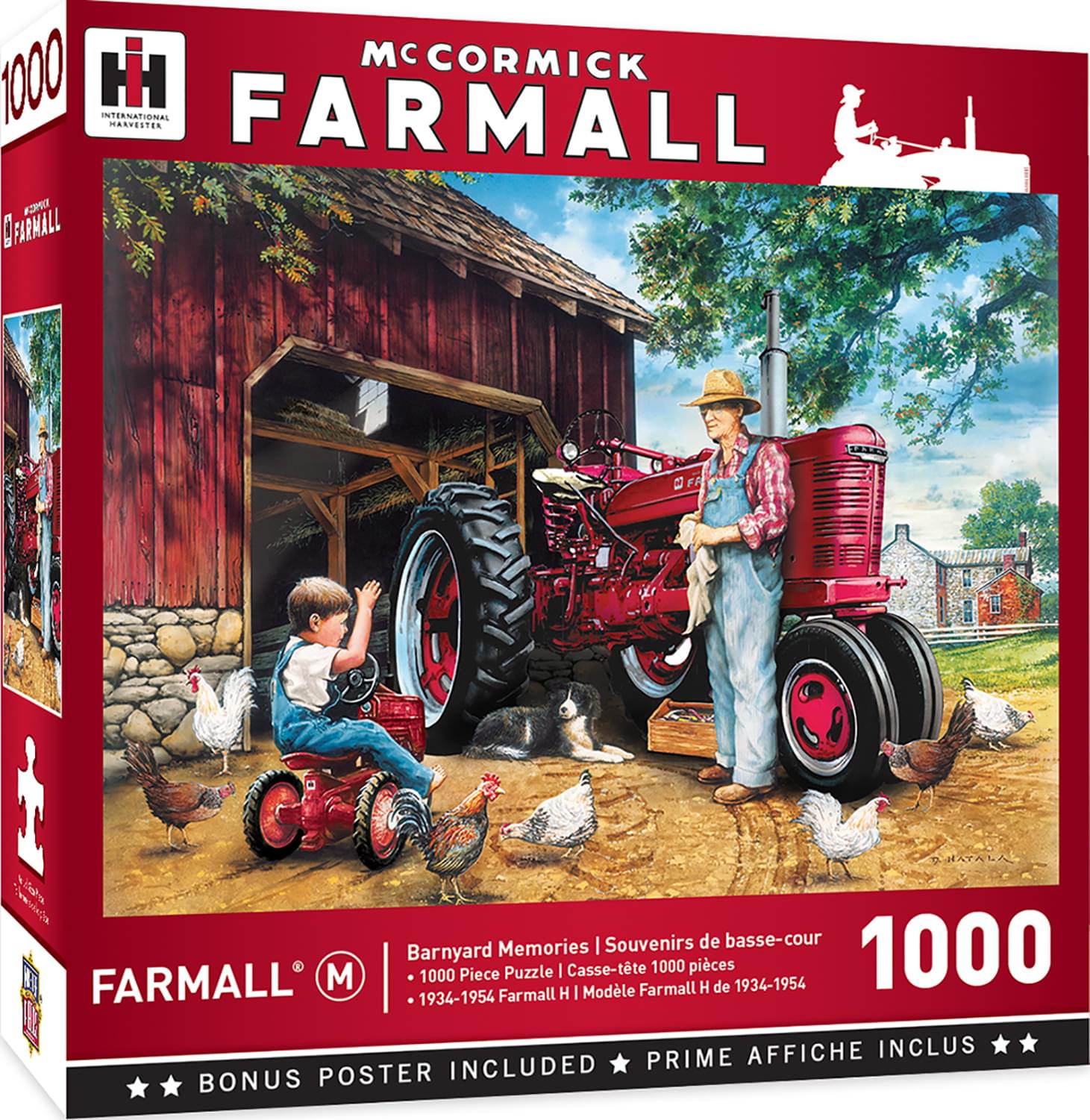 Farmall Tractors Barnyard Memories 1000 Piece Jigsaw Puzzle