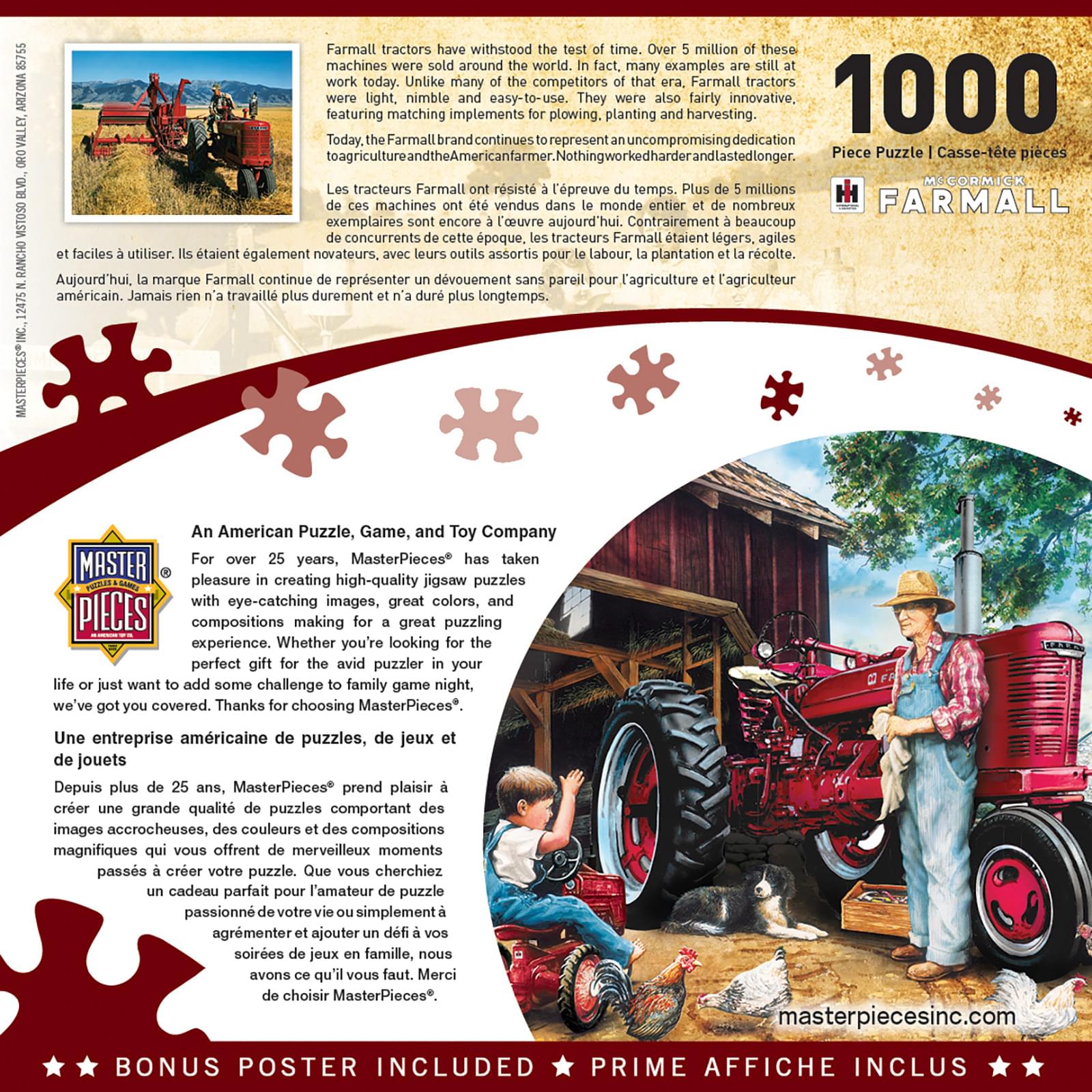 Farmall Tractors Barnyard Memories 1000 Piece Jigsaw Puzzle