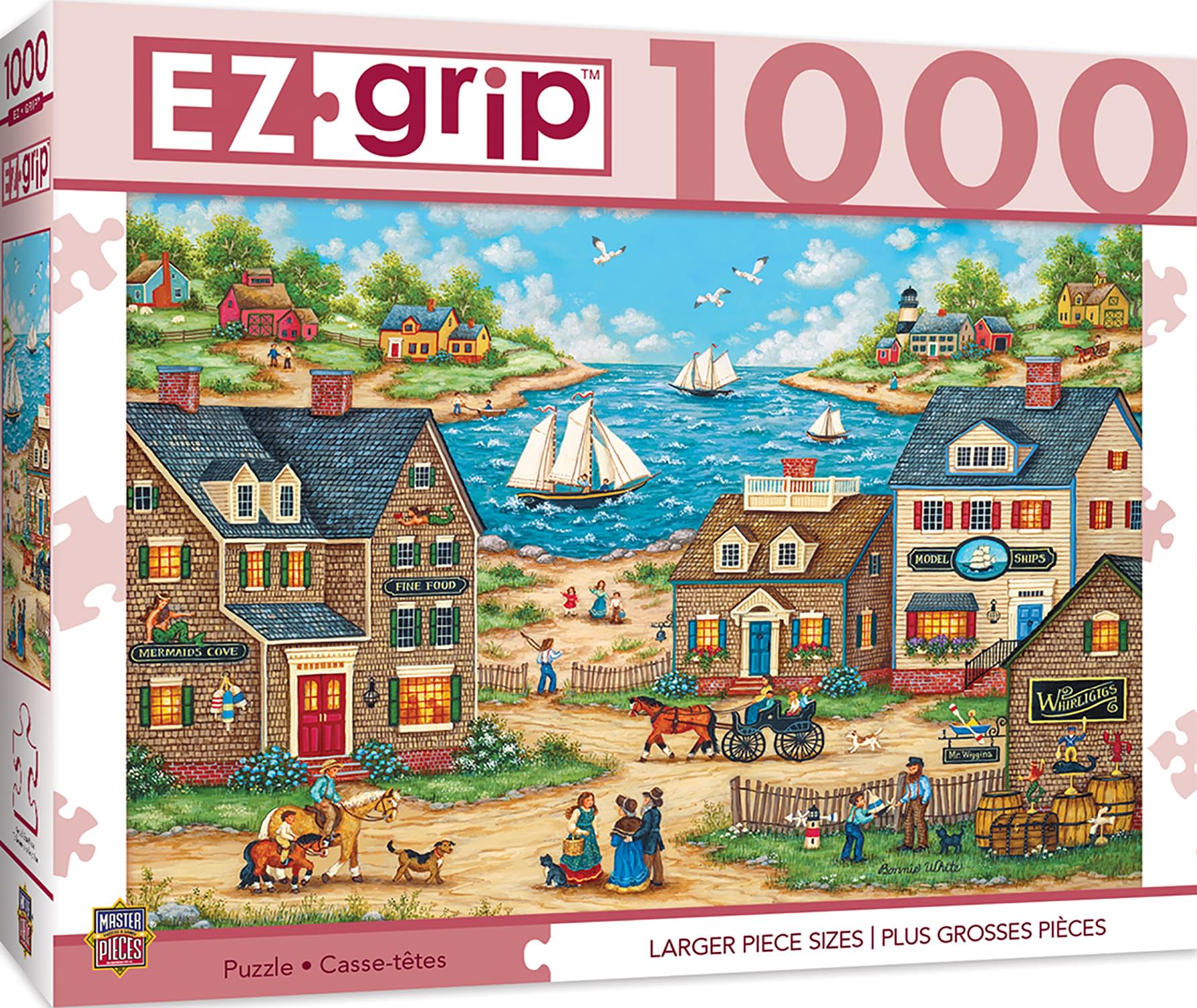 Mr Wiggins Whirligigs 1000 Piece Large EZ Grip Jigsaw Puzzle | Free Sh