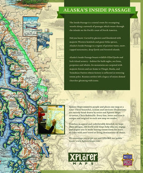 Xplorer Maps Alaska Inside Passage Map 1000 Piece Jigsaw Puzzle