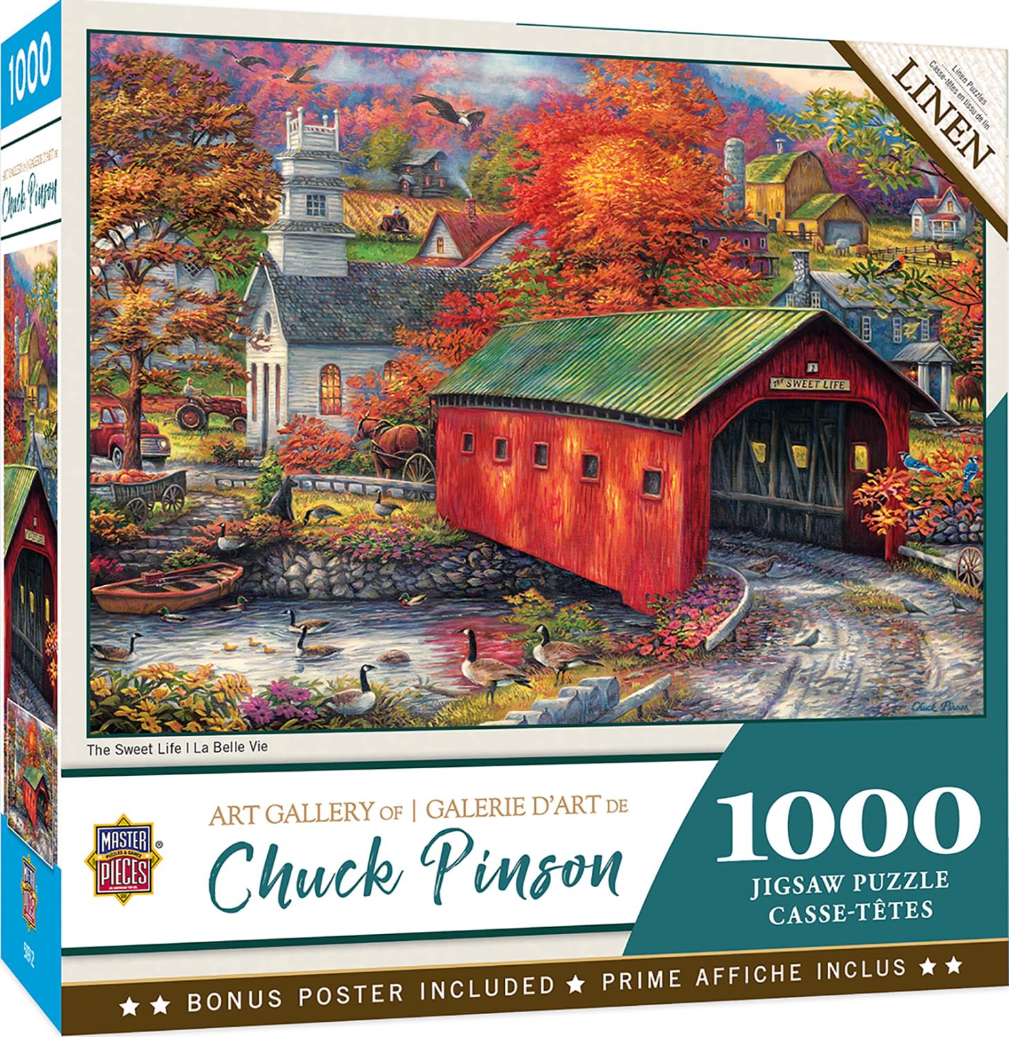 Chuck Pinson The Sweet Life 1000 Piece Linen Jigsaw Puzzle