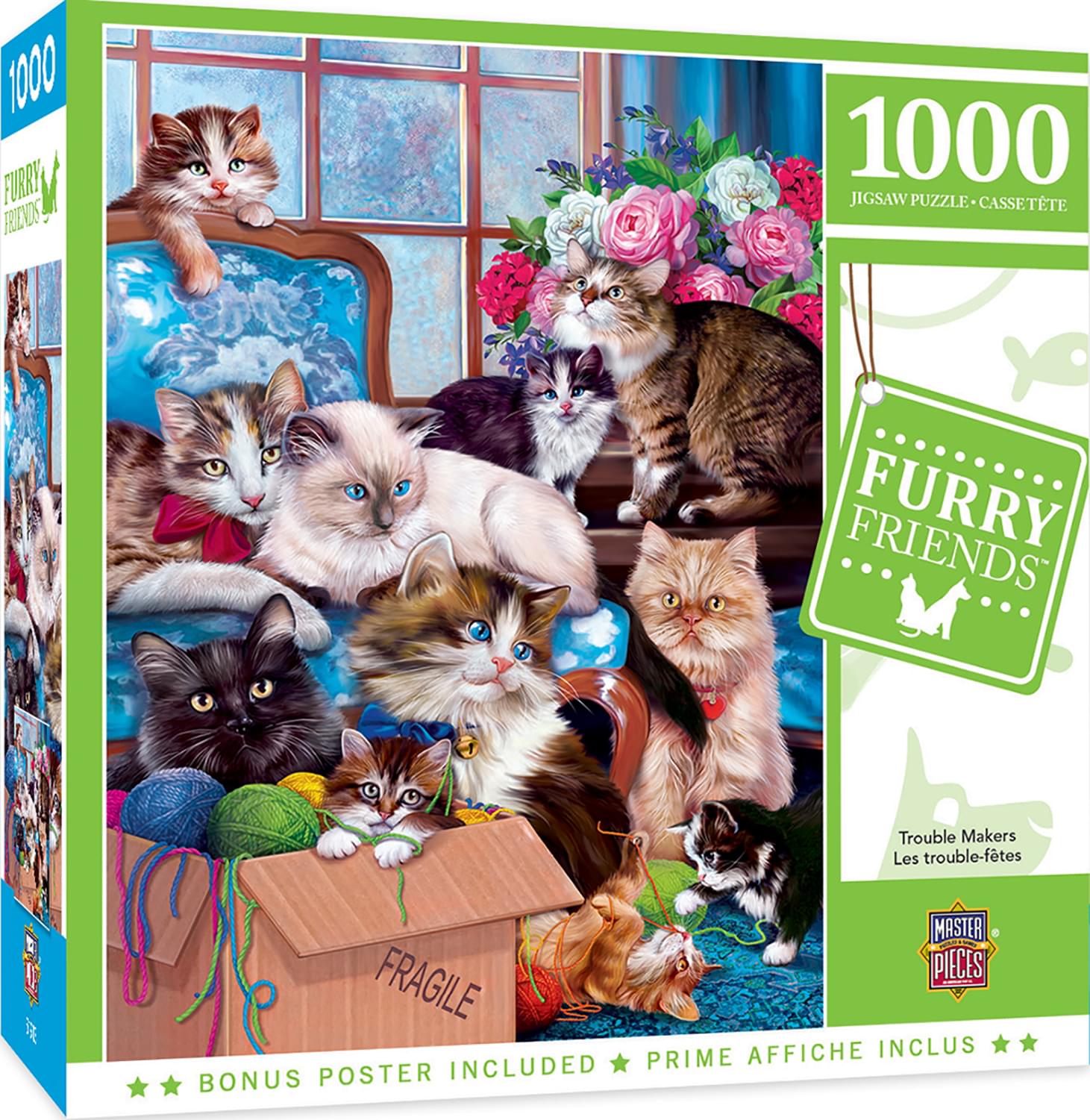 Furry Friends Trouble Makers 1000 Piece Jigsaw Puzzle