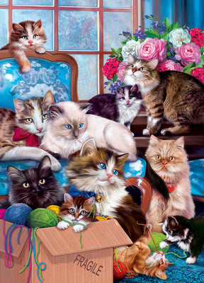 Furry Friends Trouble Makers 1000 Piece Jigsaw Puzzle