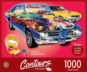 Hot Rods Shape 1000 Piece Jigsaw Puzzle