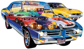 Hot Rods Shape 1000 Piece Jigsaw Puzzle