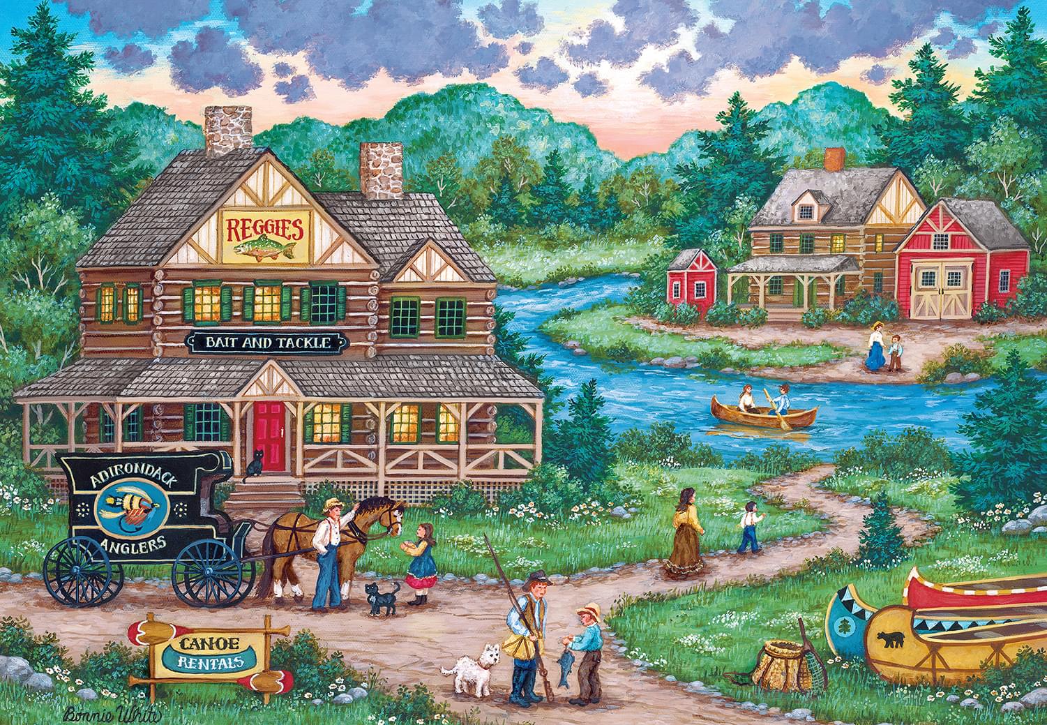 Signature Series Adirondack Anglers 2000 Piece Jigsaw Puzzle