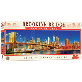 NYC Brooklyn Bridge 1000 Piece Panoramic Jigsaw Puzzle