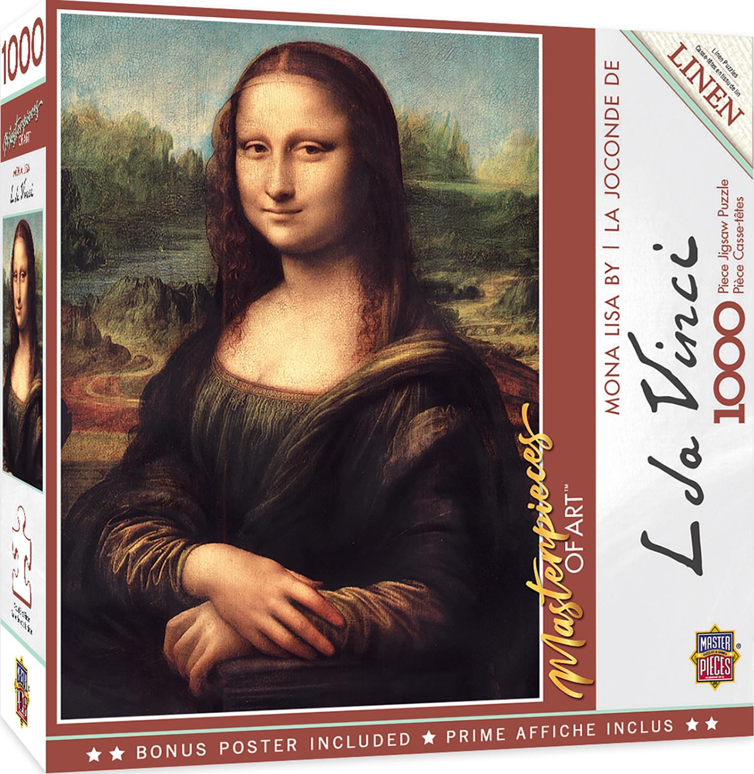 Mona Lisa 1000 Piece Linen Jigsaw Puzzle