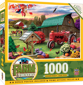 Harvest Ranch 1000 Piece Linen Jigsaw Puzzle