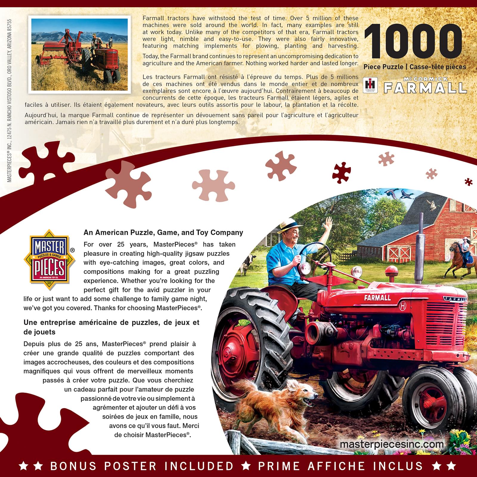 Farmall Tractors Coming Home 1000 Piece Jigsaw Puzzle