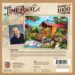 Cascading Cabin 1000 Piece Jigsaw Puzzle