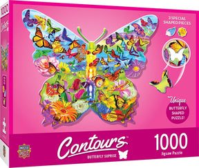 Butterfly Shape 1000 Piece Jigsaw Puzzle