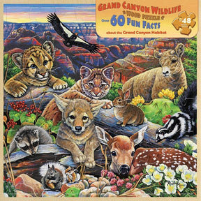 Grand Canyon Wildlife 48 Piece Real Wood Jigsaw Puzzle