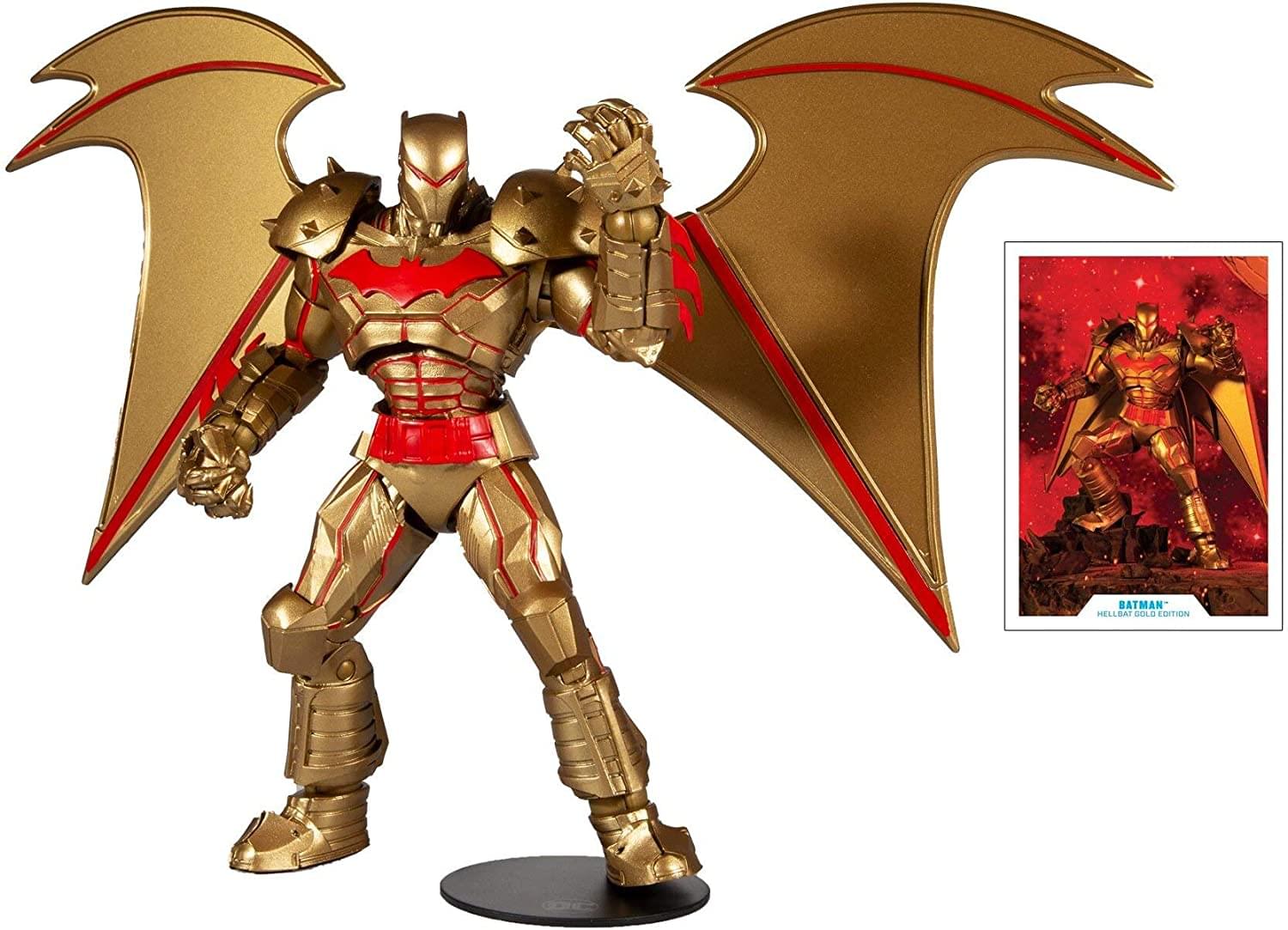 DC Multiverse Batman Hellbat Suit Gold Edition 7 Inch Action Figure